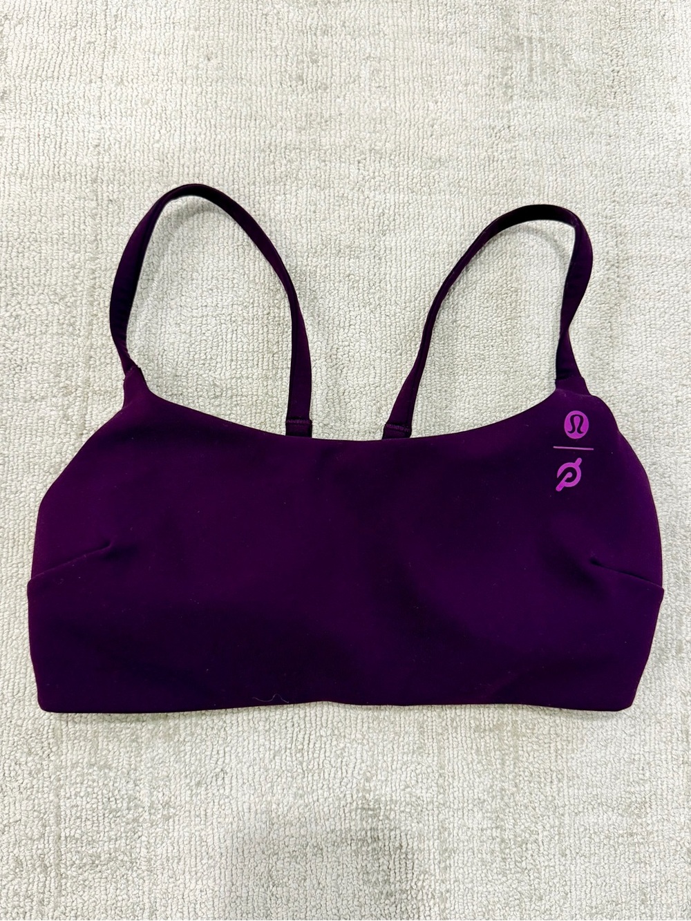 Lululemon Athletica Plum Purple Strappy Sports Bra - Size 4